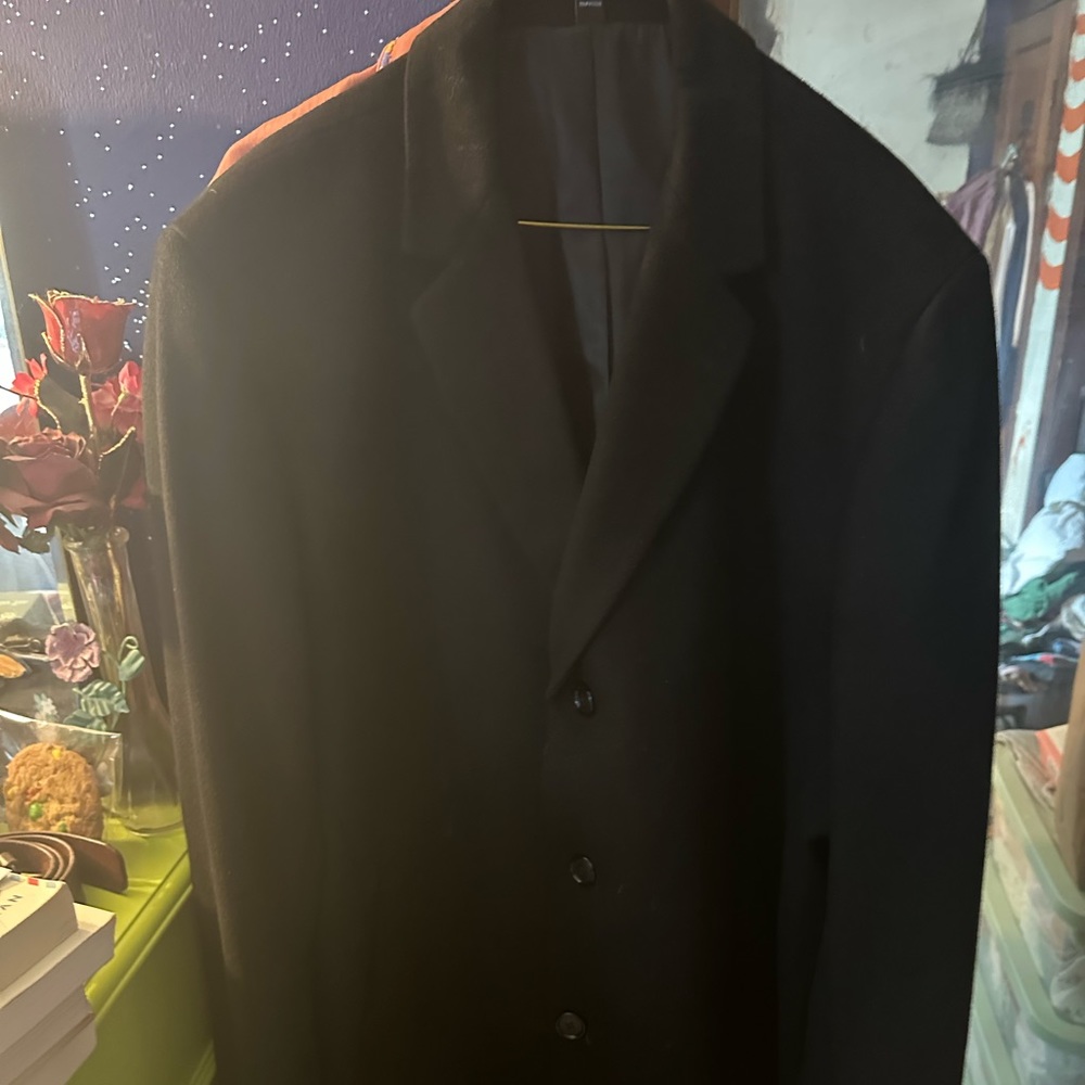 Jos. A. Bank Black overcoat for suit! Wonderful condition!